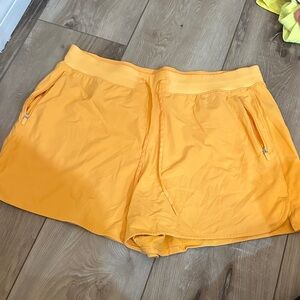 lululemon athletica Vibrant Orange Athletic Shorts